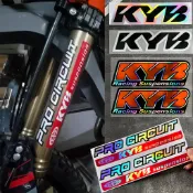 山葉 HONDA KYB 標誌貼紙賽車懸架前叉減震器反光防水乙烯基貼花適用於本田雅馬哈 KTM 摩托車改裝裝飾配件