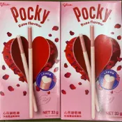 【Pocky百奇】心形餅乾棒33g 玫瑰覆盆莓風味🌹｜愛心餅乾棒｜進口零食｜下午茶｜送禮零食