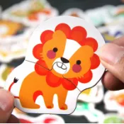 全球選品1館 生活百貨 兒童大塊配對拼圖4動物交通水果蔬菜木製早教益智啟蒙玩具