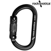 台北山水戶外用品專門店 Rock Exotica rockO Autolock Black O型鉤環/自動鎖O型環/勾環/登山扣環 C3 A-B 全黑版