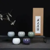 喜挖2店 不倒杯水缸杯觀復功夫茶杯陶瓷單個茶盞杯品茗杯茶具主人杯單杯男