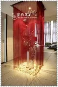 浪漫優雅酒紅線簾  風水簾 隔斷簾 門簾 窗簾 300*300CM