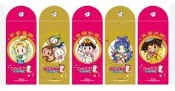[裘比屋]特-桃太郎電鐵 昭和 平成 令和 也是定番 特典 珠光紅包袋 5入 677