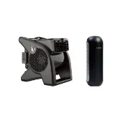 【Lasko】AirSmart 黑武士 渦輪循環風扇 U15617TW+車用空氣清淨機第三代 HF-101