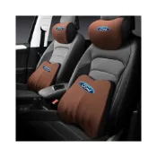 (店+)福特汽車頭枕腰靠 記憶棉護頸枕 腰靠墊 Focus Kuga Mondeo FIesta EScort 車用頭枕腰靠