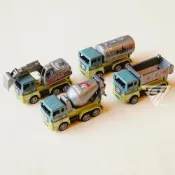 (店+)『恐龍工程迴力車合金車/4款可選』 工程車玩具 小汽車 工程玩具車 挖土機 怪手 砂石車 水泥車 油罐車 小車(工程車 玩具車)
