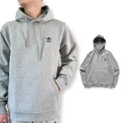 【adidas 愛迪達】男生 經典電繡三葉草 刷毛厚款 連帽T恤 帽TEE(IY4920)