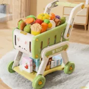 ✨臺灣出貨⚡購物車玩具寶寶小手推車兒童過家家水果超市男女孩廚房小孩1一3歲