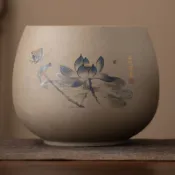 水盂 水方 建方 筆洗 茶渣桶 廢水盂 具配件廢水缸 茶渣缸陶瓷罐粗陶桌面茶渣缸桶茶洗杯洗废水缸复古大号水盂茶具配件家用