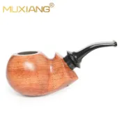 木香Pipe菸斗石楠木花梨木實木古早蘋果大彎空腔煙道菸斗
