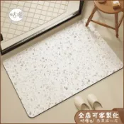 客製地墊+瞬吸速乾 水磨石自然浴室地墊 浴室止滑墊 矽藻土地墊 吸水地墊 腳踏墊 門口地墊 廁所地墊 珪藻土軟地墊 防滑