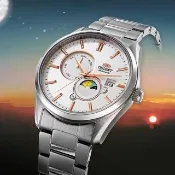 【ORIENT 東方錶】Sun & Moon 系列 日月相機械錶-41.5mm 禮物 送禮(RA-AK0306S)