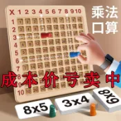 【Toy Lab】🔥九九乘法口訣表小學生二年級數學99乘法口訣教具邏輯思維玩具