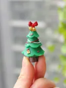 聖誕裝飾  迷你聖誕樹松針聖誕節裝飾品手作水晶球雪景diy材料桌面場景擺件