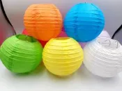 空白燈籠 彩繪燈籠 紙燈籠 圓形燈籠 DIY燈籠 直徑 15cm