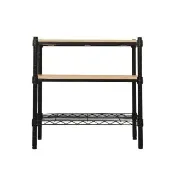 【dayneeds 日需百備】松木 60x30x60公分烤漆三層架 多款可選(木板層架/收納層架/展示架/層架/鐵架)