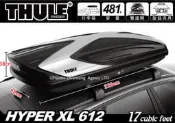 【MRK】都樂 THULE HYPER XL 612 黑底白紋雙開行李箱 車頂箱 Excellence XT