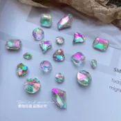 Rainbow Nail K9鑽 尖底異形鑽 18顆混合 美甲鑽