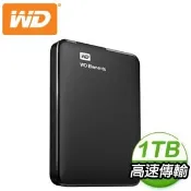 【Autobuy購物中心】WD 威騰 Elements 1TB 2.5吋 USB3.0 外接硬碟(WDBUZG0010BBK-WESN)