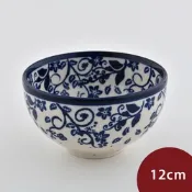 波蘭陶 悠藍花徑系列 餐碗 12cm 波蘭手工製 飯碗 湯碗 碗公