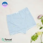 annypepe女童QQ天絲洞洞緹花星辰四角褲-紫藍100-150