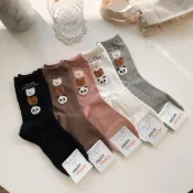 (店+)【Anyshop】韓國襪 三隻小熊毛茸茸襪 動物襪 韓國襪  熊熊 17203