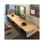 (店+)✈️全台免運 加長螢幕增高架 電腦置物架 電競桌面工位顯示器底座支撐架筆記本收納支架