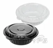 8377圓型餐盒(24oz)(OPS蓋/PP蓋) (年菜盒/煲湯鍋/魚翅羹/丼飯/大閘蟹/海鮮/熱炒/油飯)【裕發興包裝】