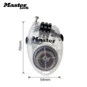 🎀台灣爆款🎀MASTER LOCK瑪斯特編織鋼纜繩鎖可調節加長密碼鎖行李箱多用掛鎖