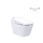 (店+)【CAESAR 凱撒衛浴】【洗樂適衛浴-台中沙鹿中港店】智慧馬桶 自動沖水 管距30公分 噴虹吸龍捲式CA1380(儲熱式.坐式馬桶)