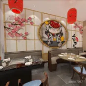 【日式和風】3D仿真壁紙 復古推拉木門壁紙 浮世繪榻榻米料理 劇本殺墻佈 自黏壁紙 tata