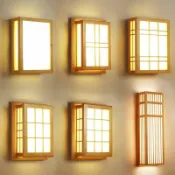 名藝良品 免運/最低價 日式壁燈 禪意北歐原木民宿客廳餐廳臥室床頭過道燈LED榻榻米燈具 快速出貨