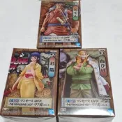 日版金證 海賊王 DXF 和之國 光月御田 + 年輕 白鬍子 + 小菊 三隻合售