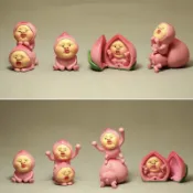 《台灣現貨.出貨》醜比頭 粉屁桃 疊疊樂 桌遊 奶奶頭 草斑精 小花頭 紅蘑菇 浮萍娃 赤羽佛 食蟲花 公仔 玩具 擺件