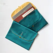 優品鳶尾藍錦緞小經衣書袋刺繡布藝抄經布袋經書袋法寶袋包經布書衣好價