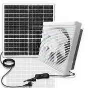 【3C驗證】太陽能排氣扇抽風換氣扇超靜音12V工業排風扇廠房大棚新風亞馬遜電風扇 落地扇 吊扇 壁扇 工業風扇