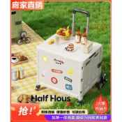 輕便推車 折疊小拉車 拉桿手推車 便攜爬樓購物車 輕便摺疊拉桿車 購物籃 拉貨車