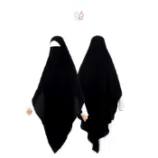 FK FRENCH KHIMAR ARAFAH  Jetblack series by Yoora Sarah