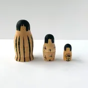 Pinkoi 代購 - 鮑伯頭女孩 俄羅斯娃娃 條紋款