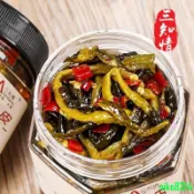 免運+【三知情系列】湖南脆爽黃瓜皮腌黃瓜泡菜下飯菜 香辣豆腐 瓶裝脆嫩小黃瓜木瓜絲貢菜雙椒梅菜干 拌飯醬nike
