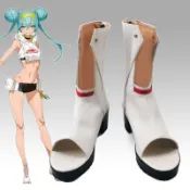 闆娘推薦 免運加急🌸 初音未來 賽車夏季應援泳裝 cos鞋二次元動漫展演出鞋 cos 角色扮演