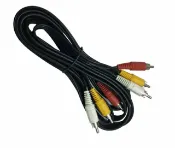玉山最低比價網 [少量現貨dd] AV 端子連接線 - 3米 音源線 三色頭 3RCA 三色線 高保真 紅白黃線 AV線 電視線 喇叭線 鍍金接口 (UH1)G417