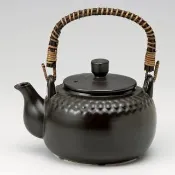 【福介商店】日本陶壺 萬古燒 達摩超耐熱 陶壺1.2L(煮水 泡茶 茶具 煎藥壺)