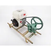 【優質五金】1英吋 齒輪幫浦附本田5.5HP HONDA 引擎皮帶式抽油機 抽水機 自吸式