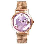 大高雄鐘錶城 RELAX TIME RT-96-3 夢幻鏤空女錶永恆系列 / 紫 36mm｜樂天領券現折★全館特惠中★指定刷卡回饋10%