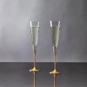 【WEDGWOOD】Vera Wang 真愛相隨金色香檳對杯(官方直營)