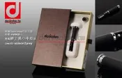 ㊣原廠正品㊣ 德國 Denicotea 丹尼古堤 臺灣總代理 2018  6MM 黑色小牛皮 煙嘴 煙斗 濾嘴 濾心