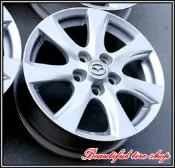 『美麗輪胎店 中古物流區』MAZDA 3 原廠 16吋 5孔114.3 / 6.5J / ET50 銀 (新車拆) 可單買