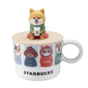 全新正版🌟柴犬造型杯蓋馬克杯Starbucks星巴克