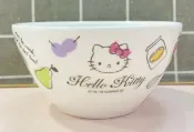 【震撼精品百貨】凱蒂貓 Hello Kitty 日本SANRIO三麗鷗 KITTY塑膠碗/美耐皿碗-鄉村#23675 震撼日式精品百貨